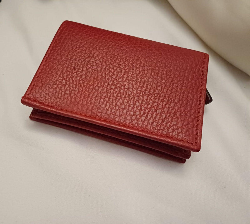Gucci red Leather Marmont Mini Wallet
