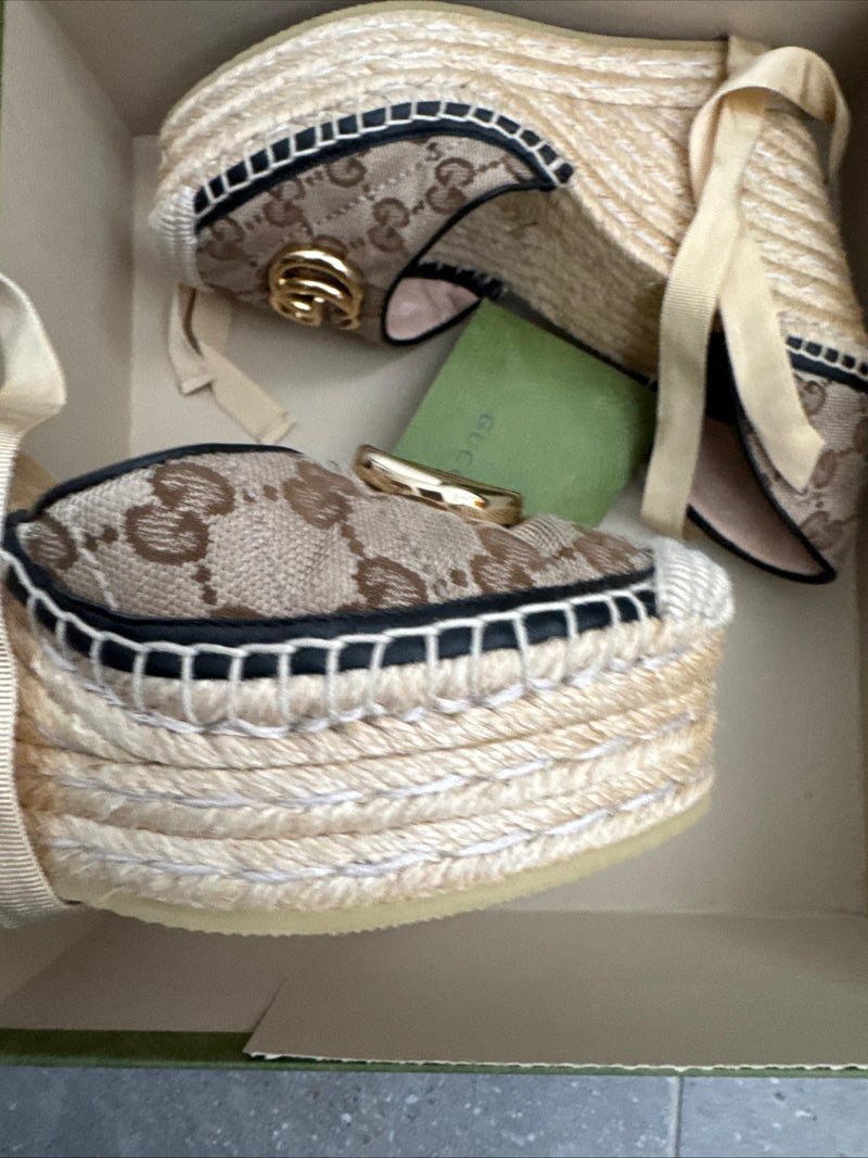 Gucci Beige GG Wedges