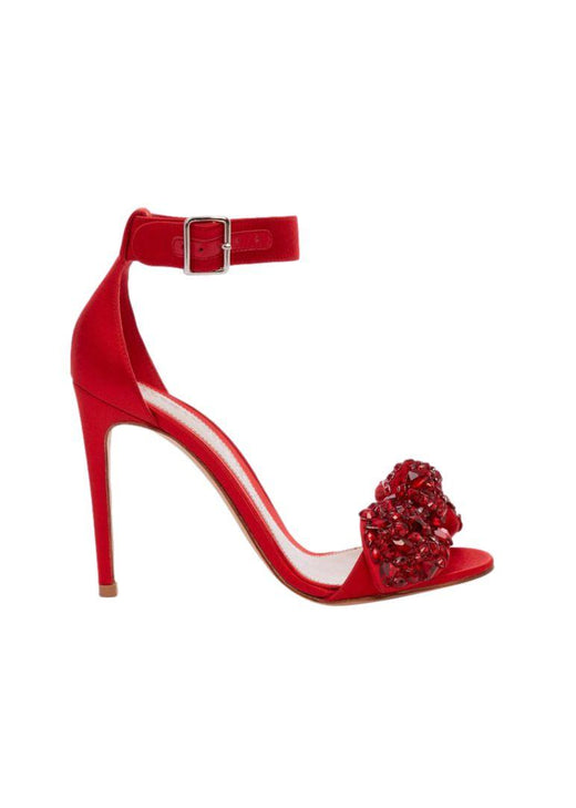 Crystal Bow Embellished Sandals