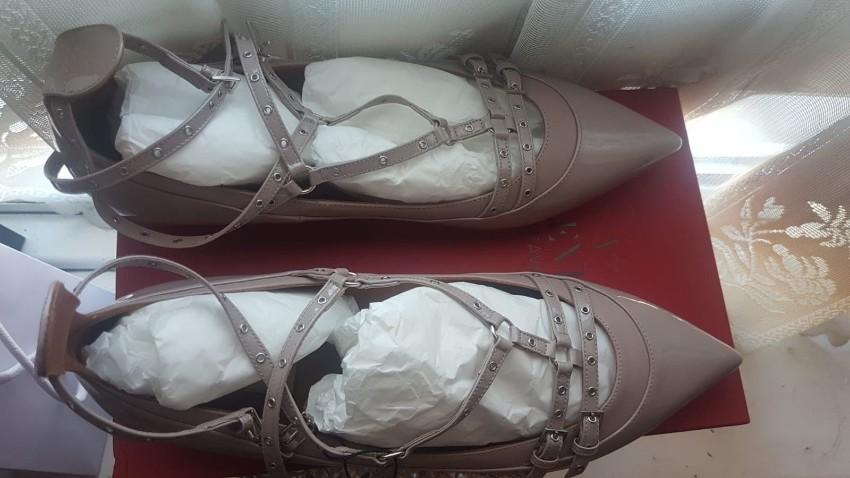 Valentino Love Latch Ballerina Flats