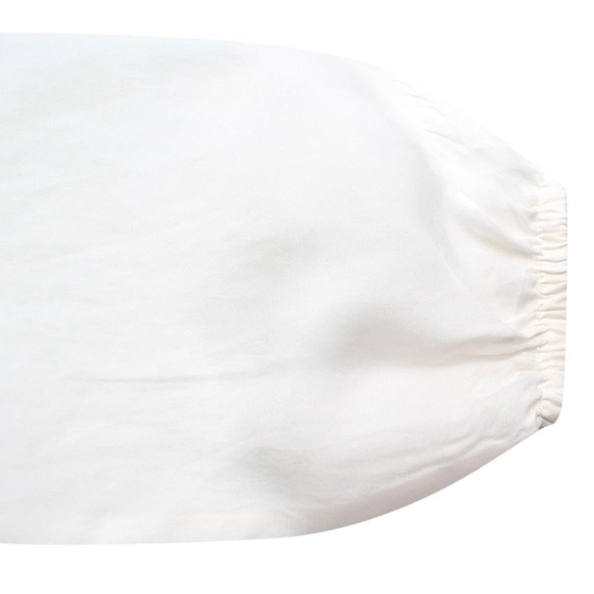 Belle enfant White Silk Long Sleeve Top