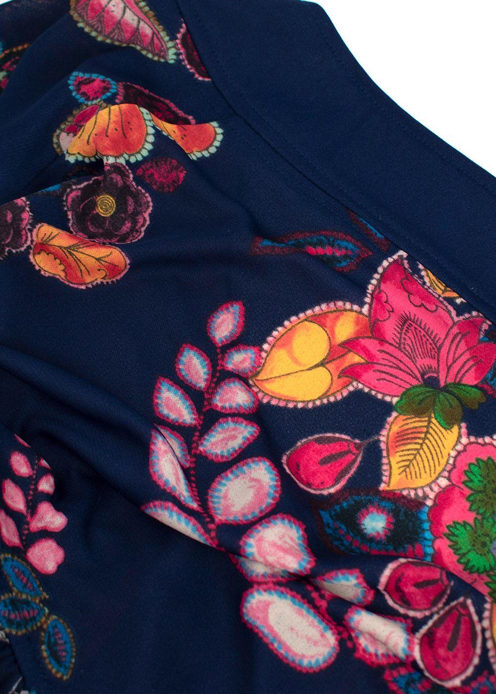 Etro Multicoloured Paisley Print Pleated Mini Dress
