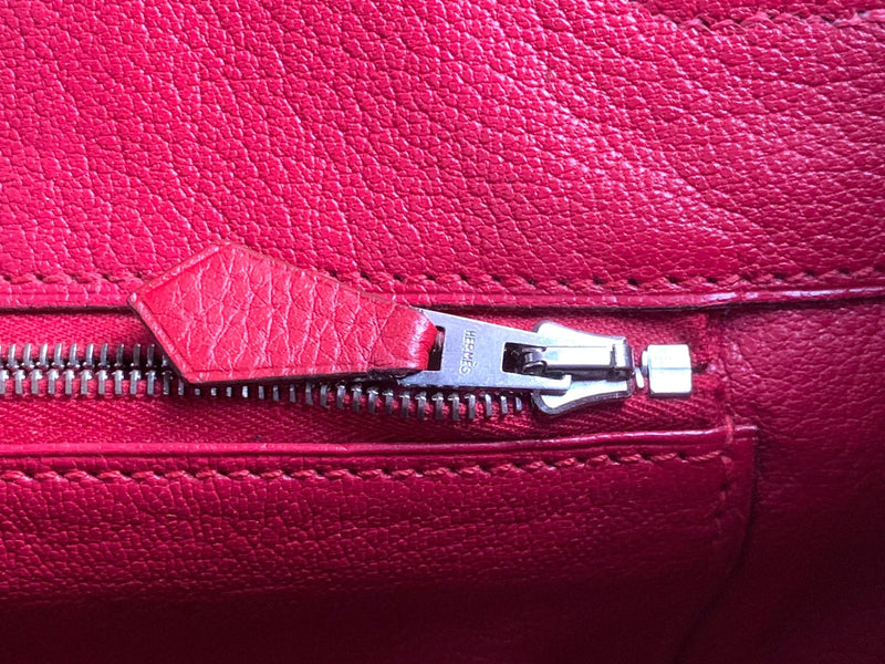 Red Togo Leather Birkin 35 PHW
