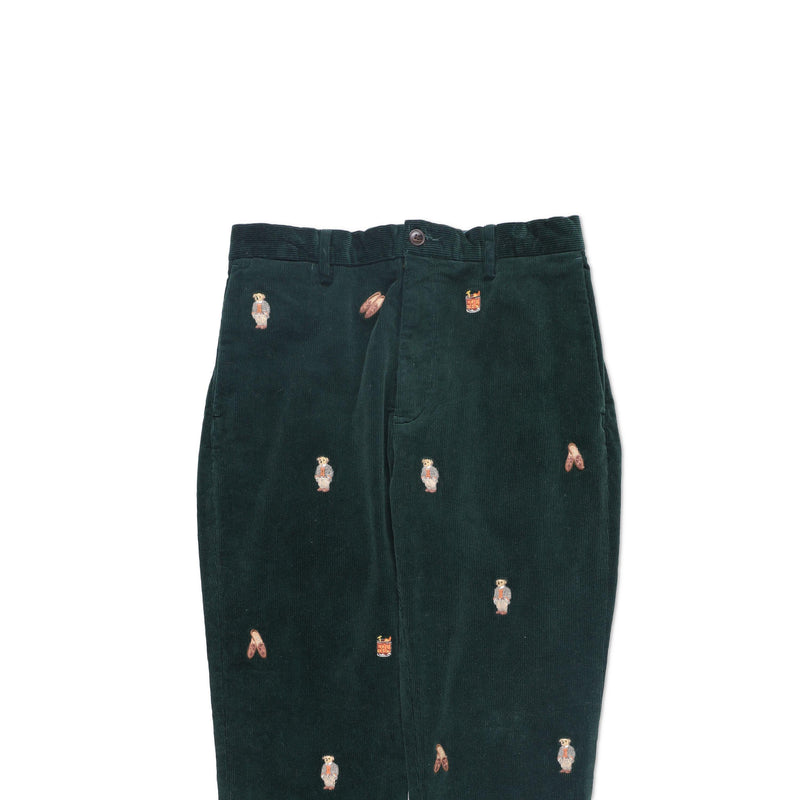 Polo Ralph Lauren Cotton Stretch Corduroy Embroidered Slim Fit Trousers