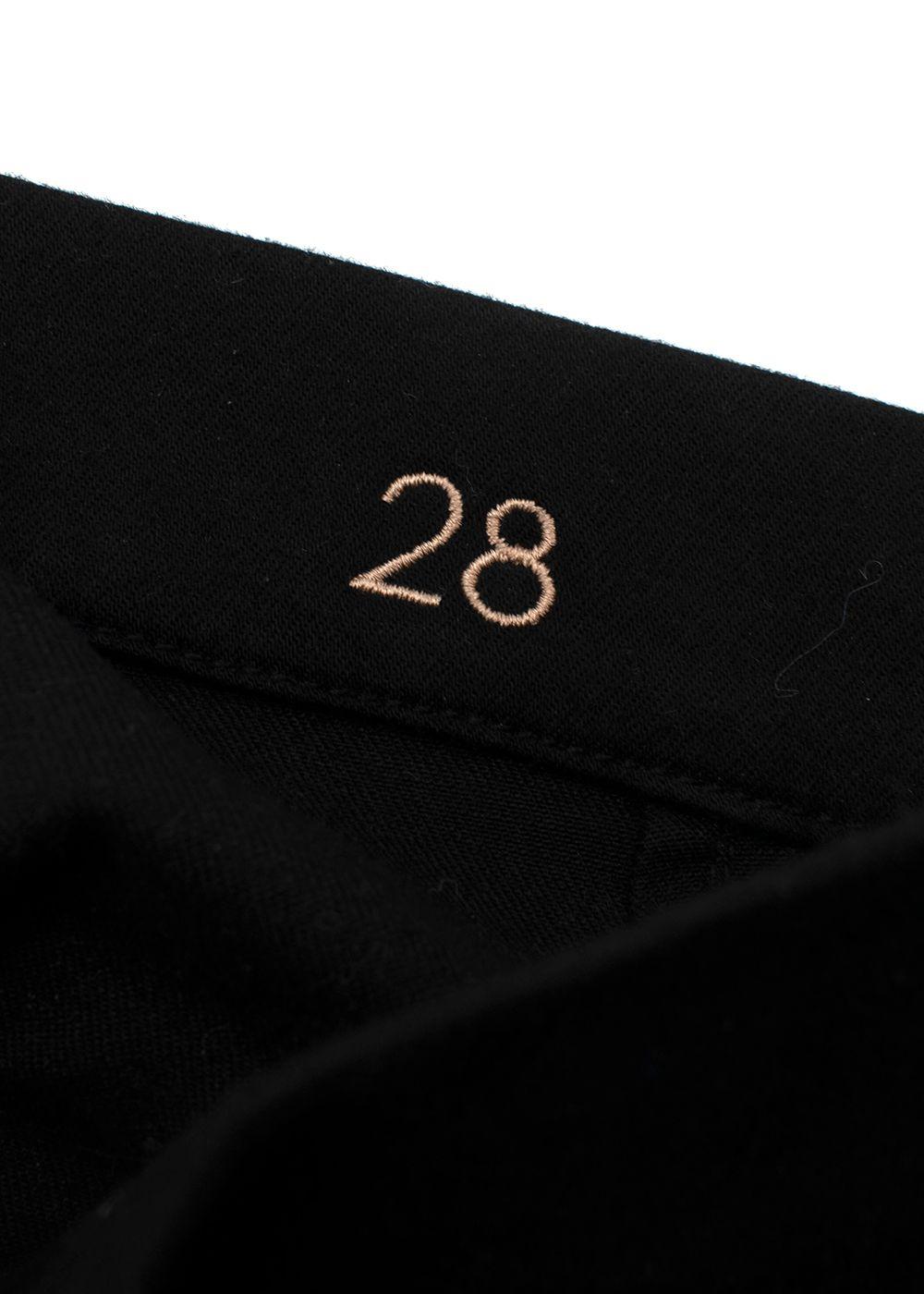 Black MIH Flared Denim Jeans