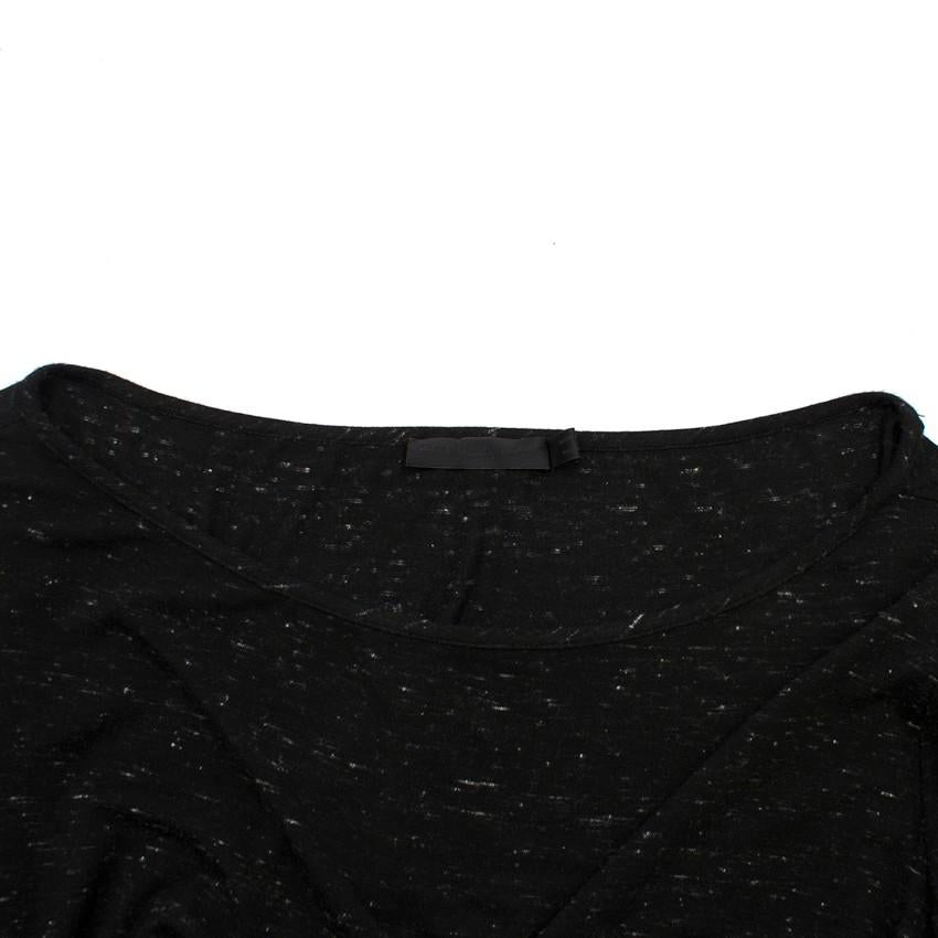 Donna Karan Black Speckled Twist Dress