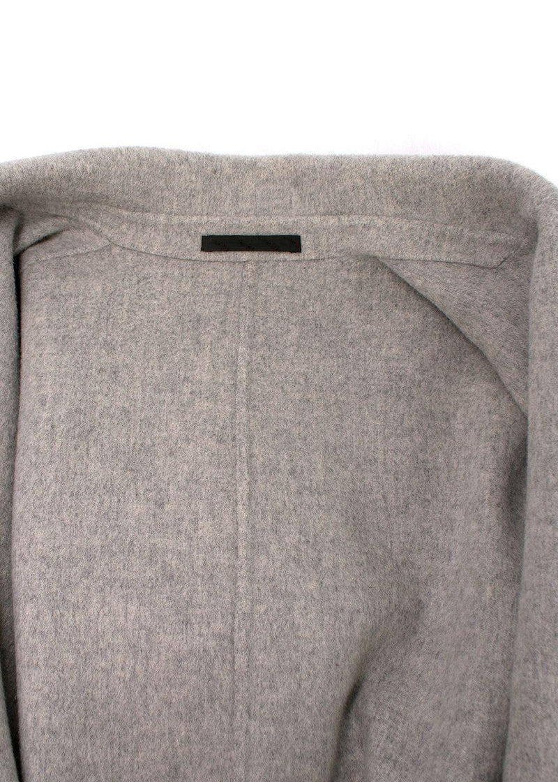 Acne Studios grey carise double face wool & cashmere coat