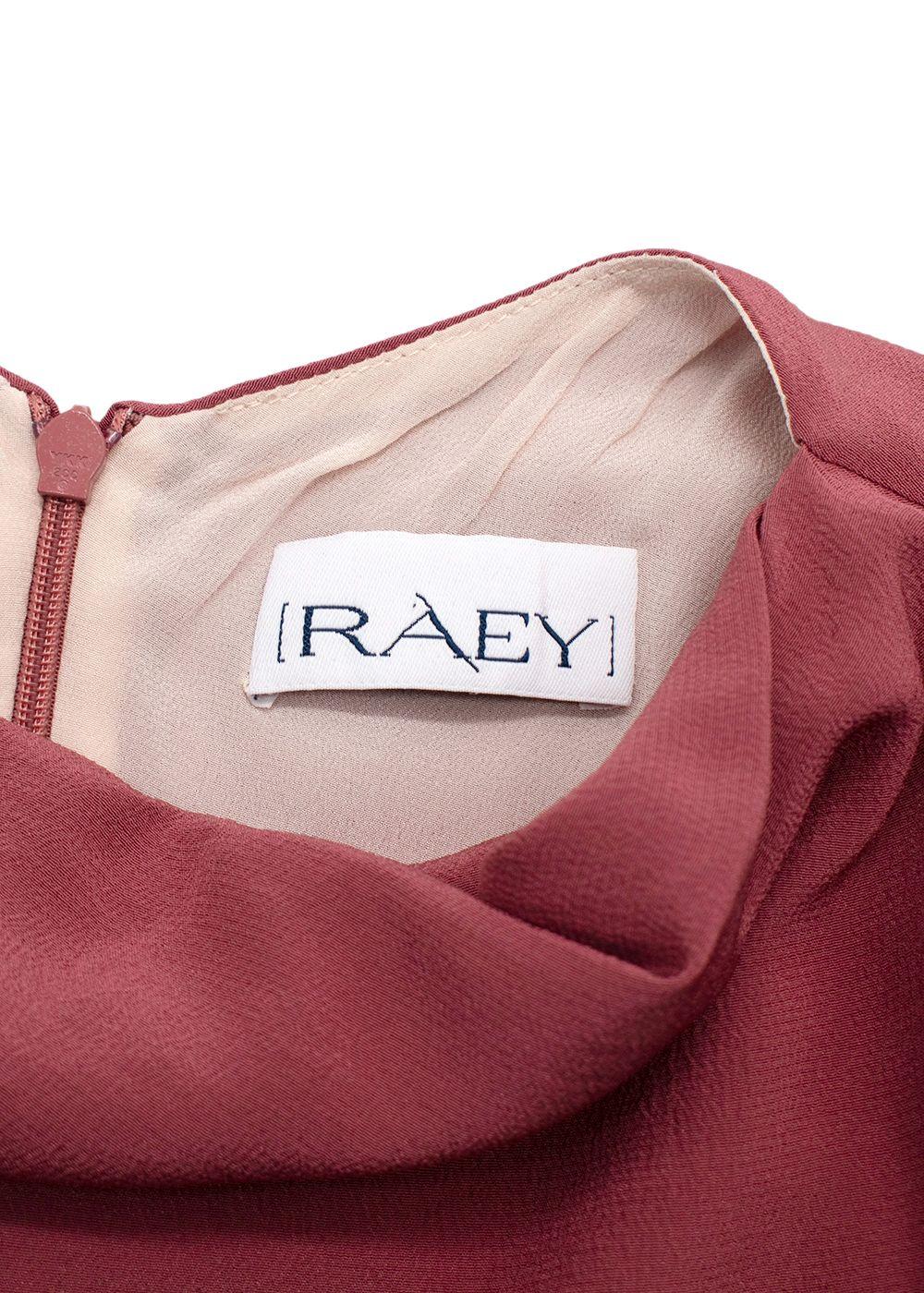 RAEY Dark Blush Silk Midi Dress