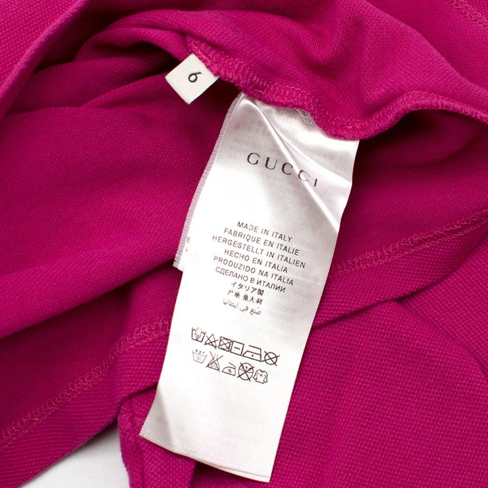 Pink Cotton Long Sleeved Polo
