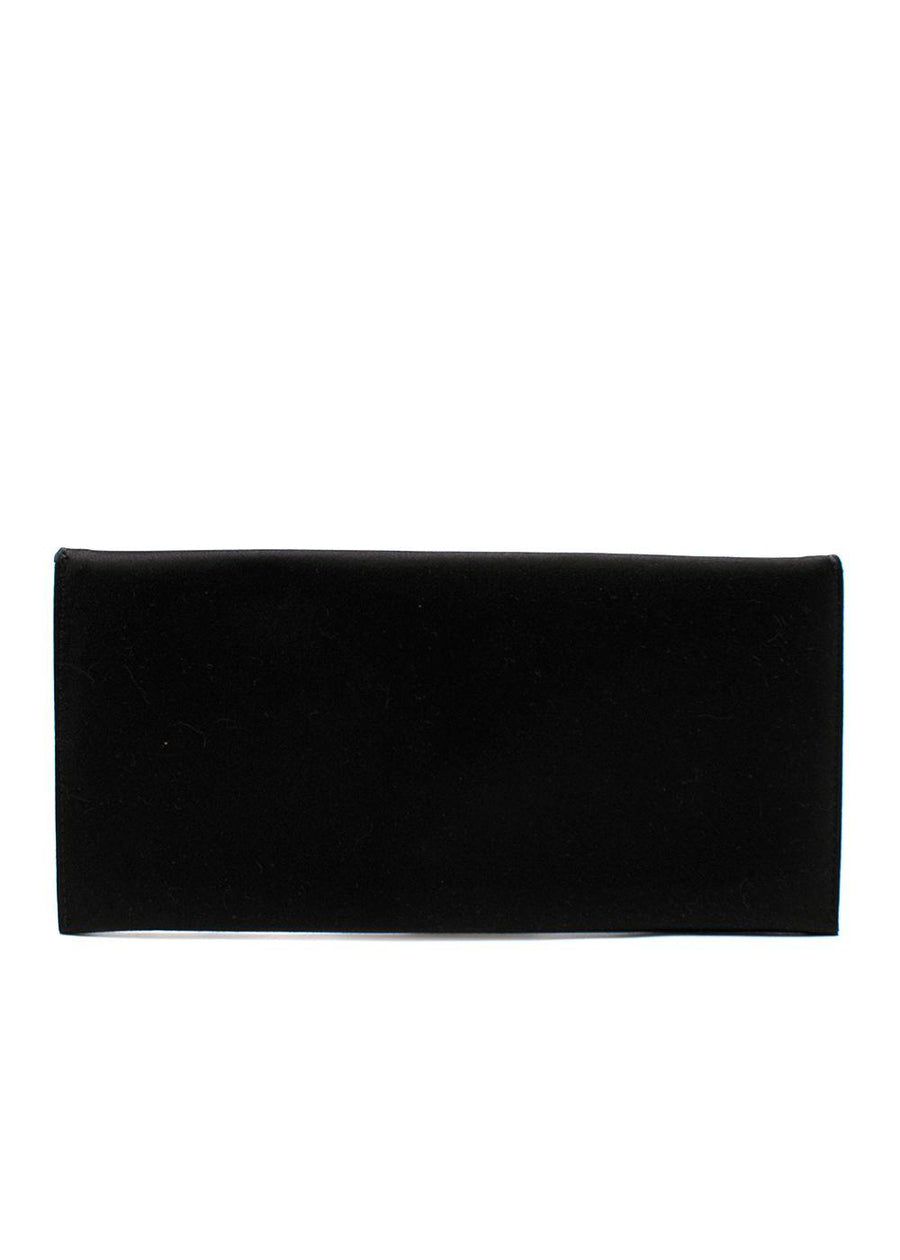 Givenchy Black Satin Envelope Pochette