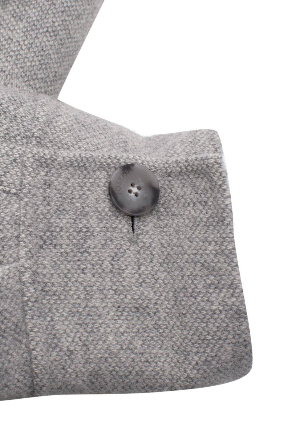Joseph Light Grey Compact Coating Jade Jacket