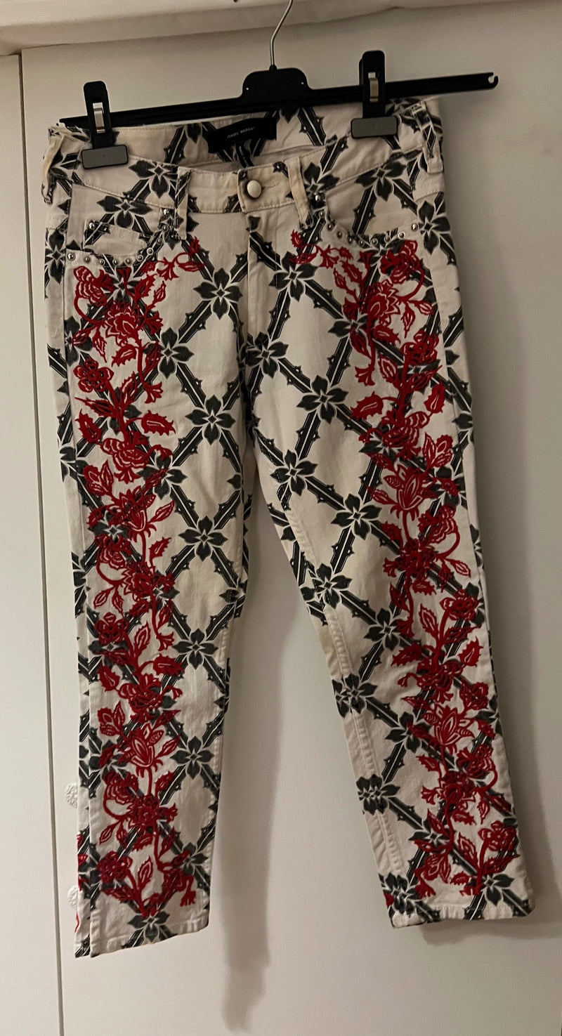 Isabel Marant Embroidered Jeans