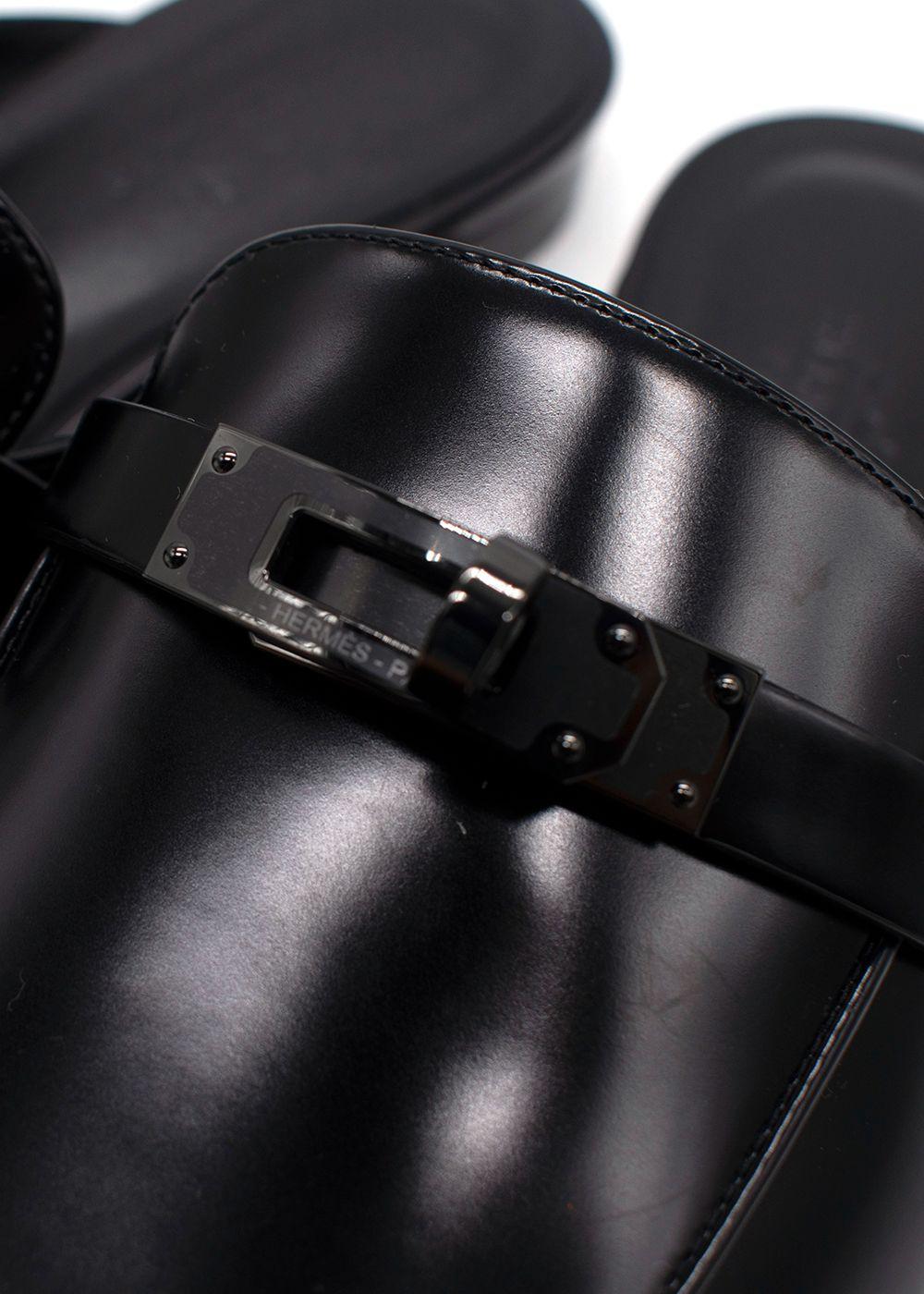Hermes Noir Oz Mule