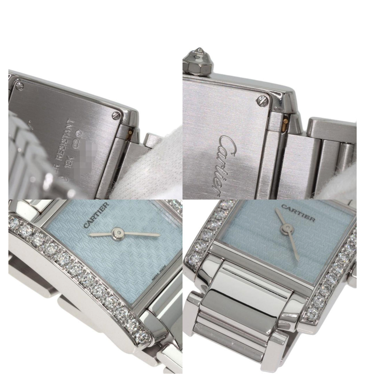Cartier Tank Française Cadran C Motif White Gold Watch