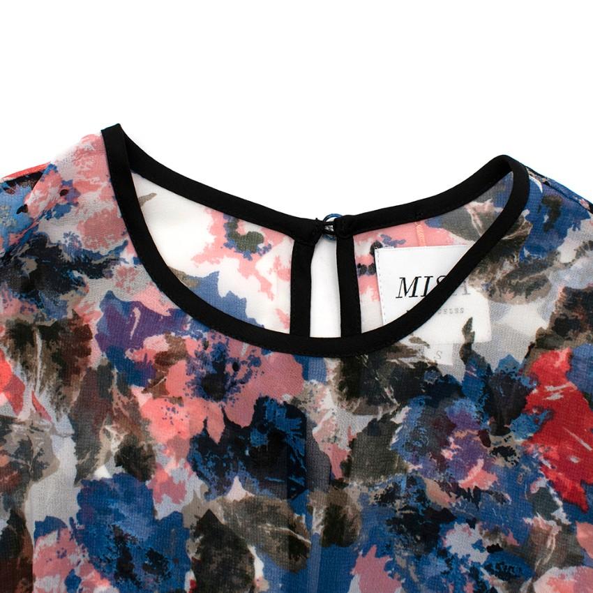 Misa Los Angeles Multi-coloured Floral Pattern Dress