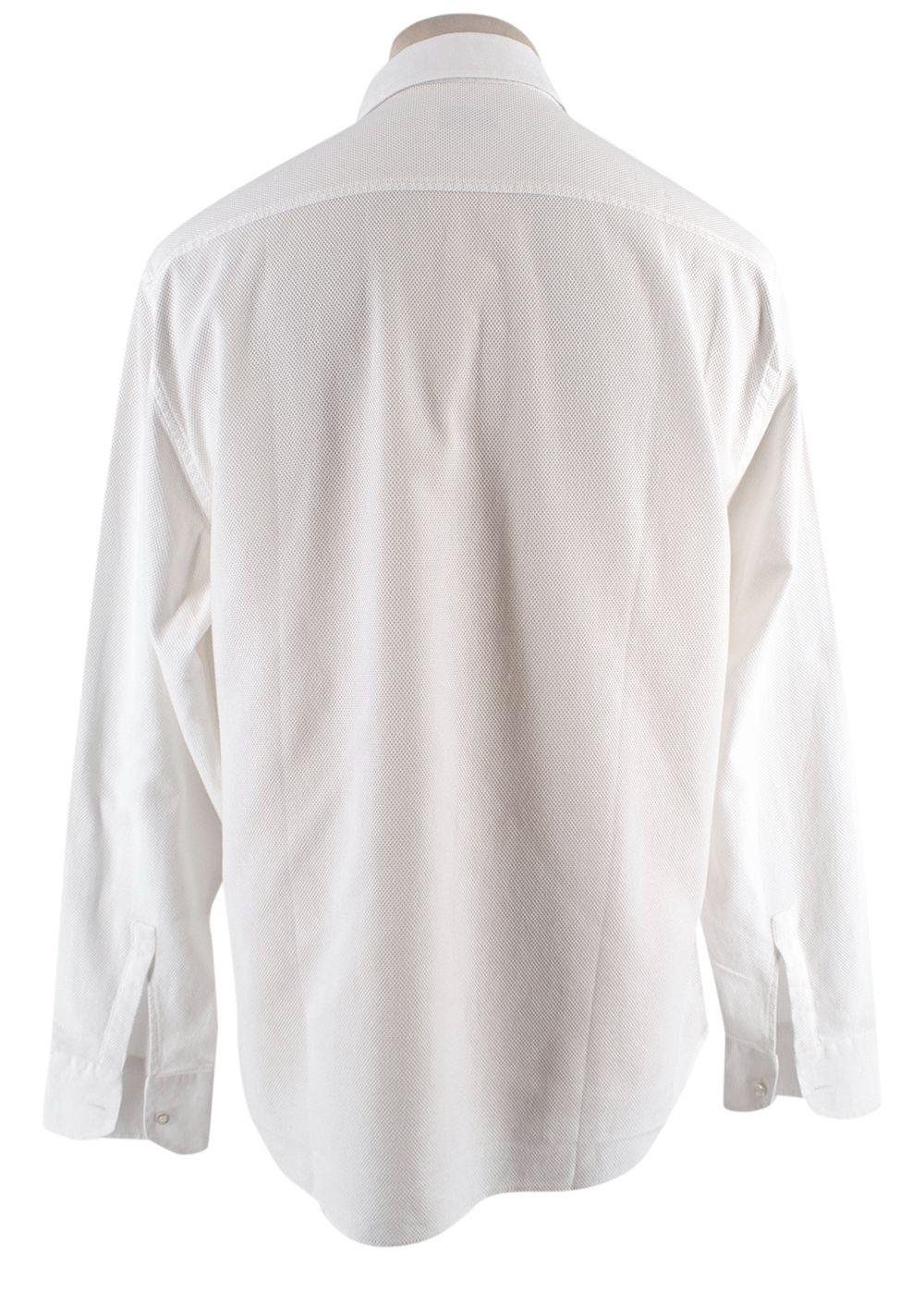 Tailormade White Cotton Polo Shirt