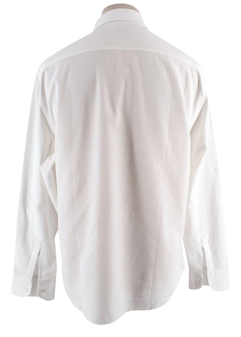Tailormade White Cotton Polo Shirt