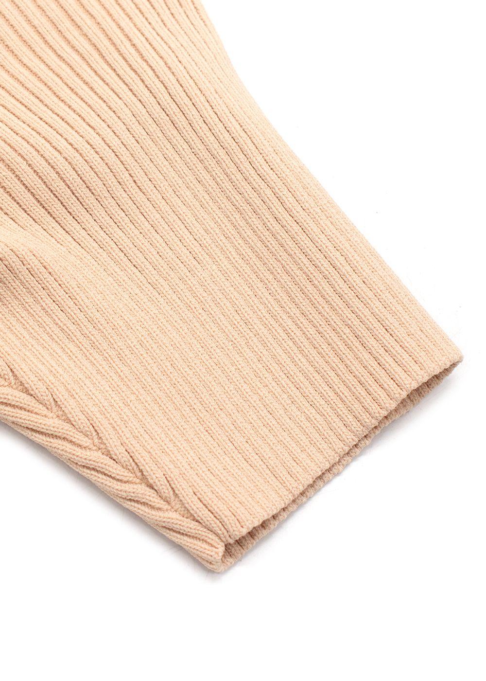 Sandro Neutral Beige Texturiertes Jacquard-kleid Dress