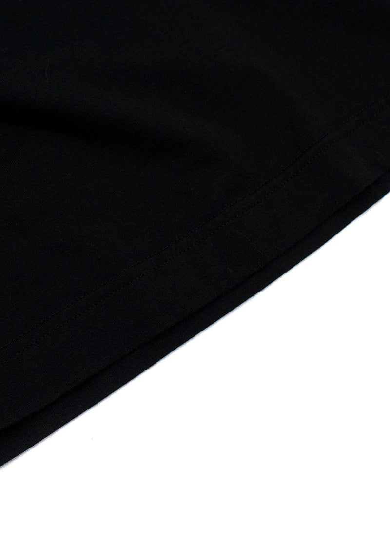 Black Cotton Jersey Vest