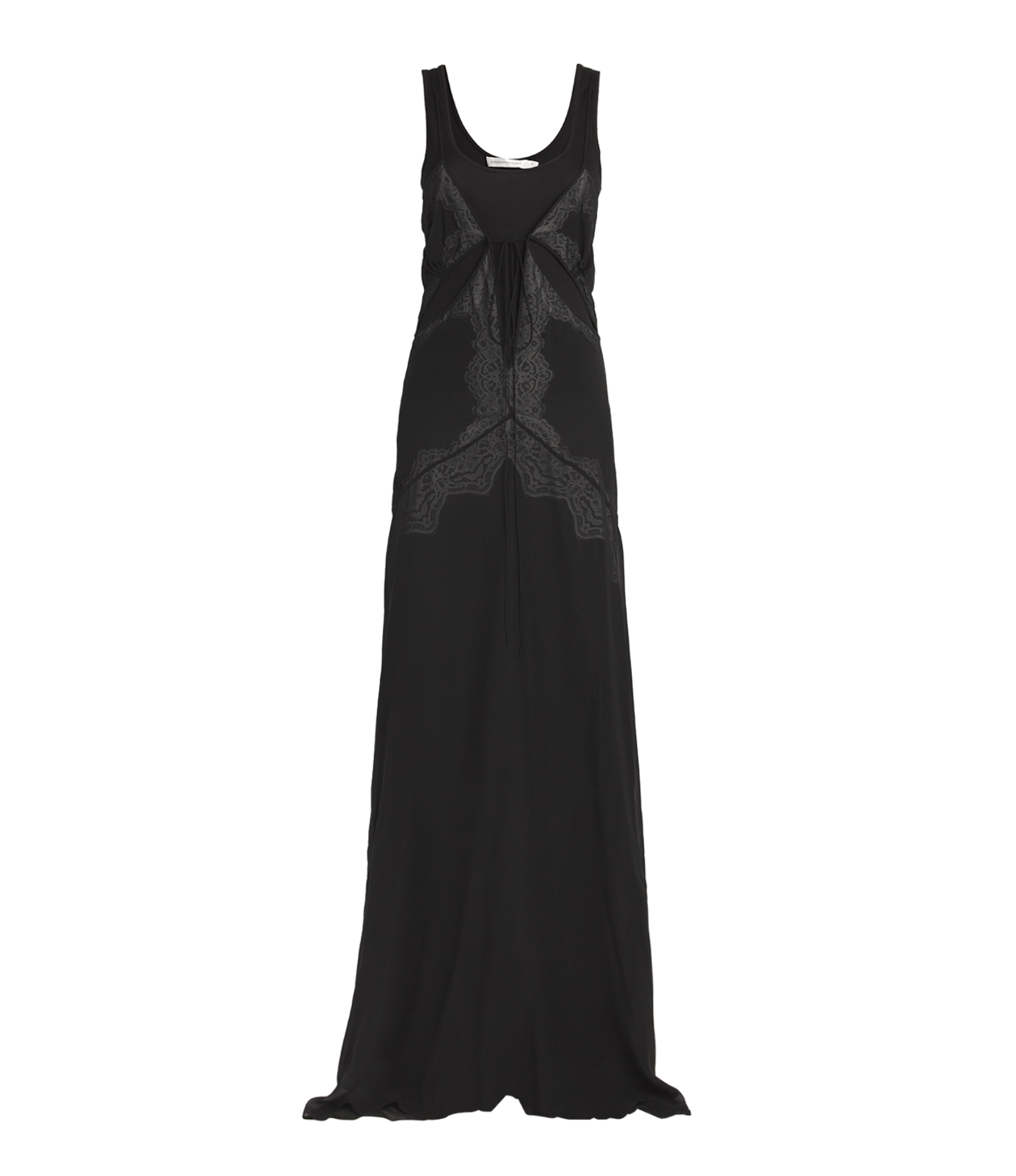 Christoper Esber Cutout Lace-Trimmed Silk-Georgette Gown