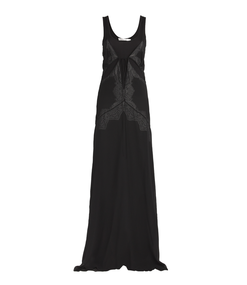 Christoper Esber Cutout Lace-Trimmed Silk-Georgette Gown
