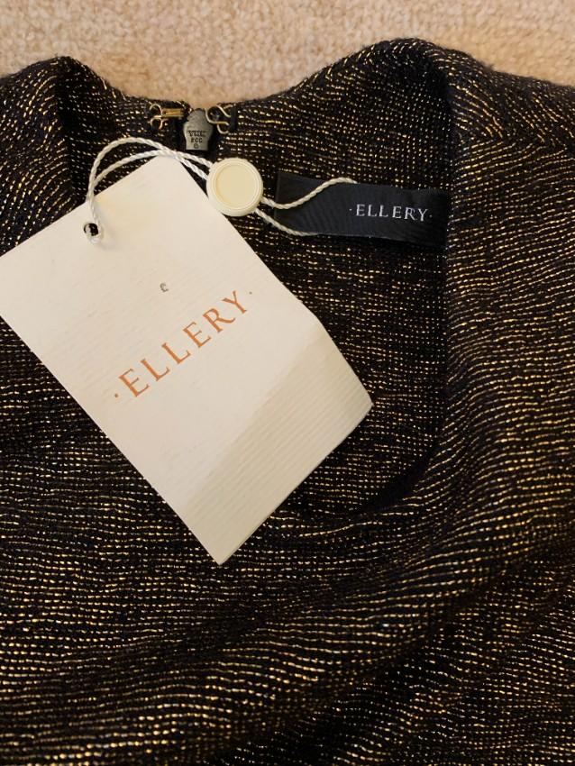 Ellery Flute Sleeve Inception Black/Gold Top