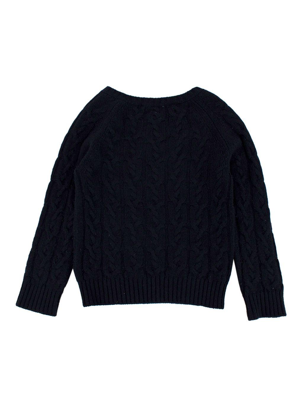 Loro Piana Navy Baby Cashmere Kid's Knit Jumper