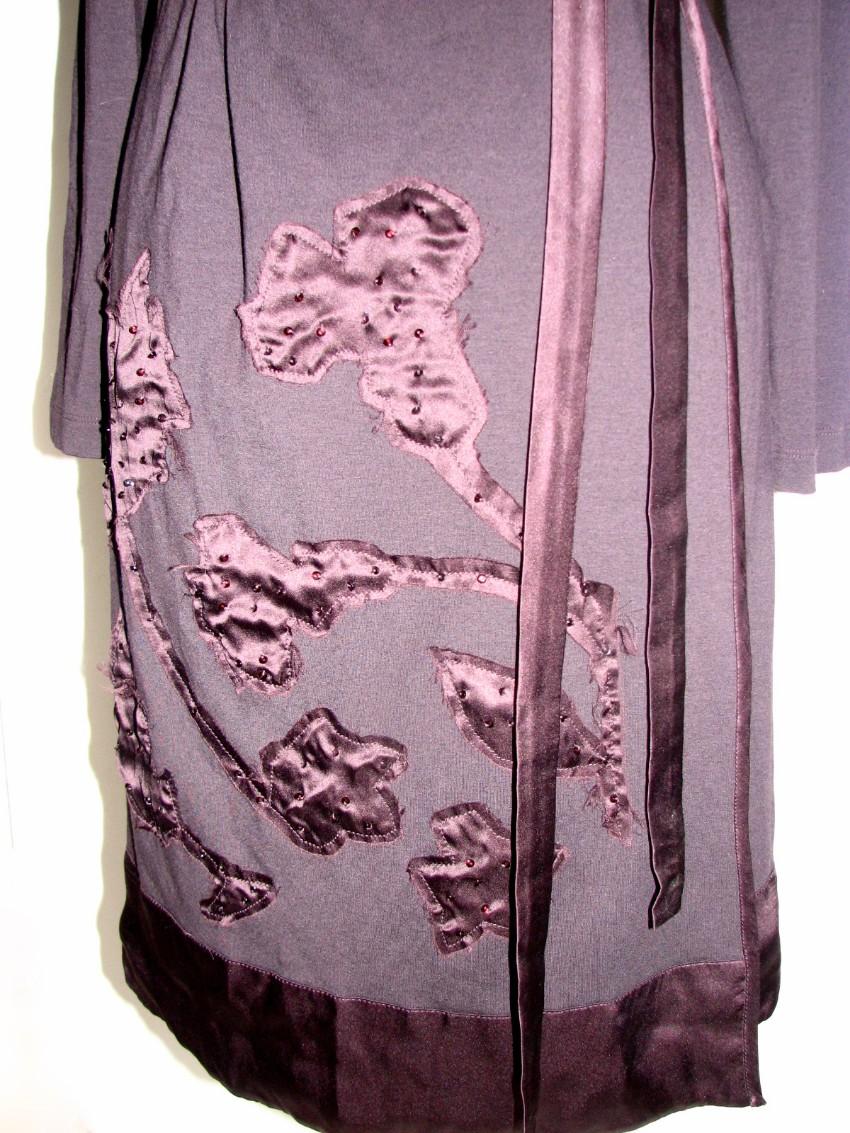 Alberta Ferretti purple wrap dress