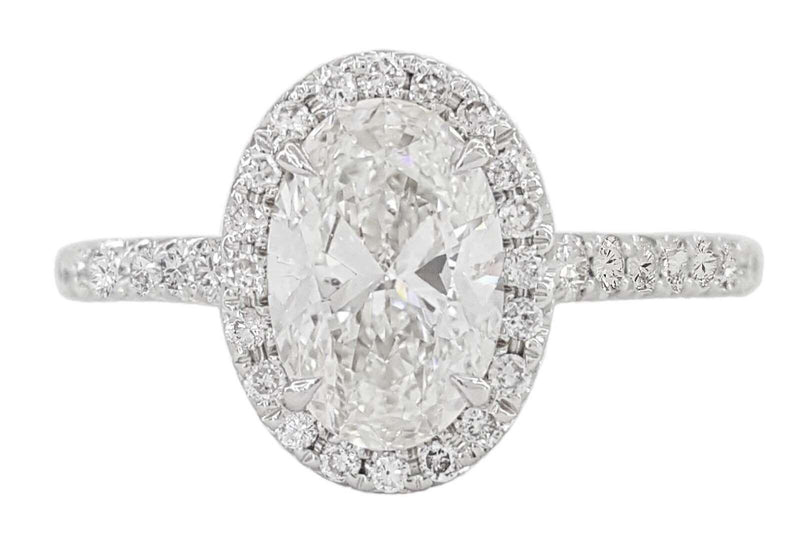 Verde 3ct IGI Certified Lab-grown Oval  Cut Diamond Ring