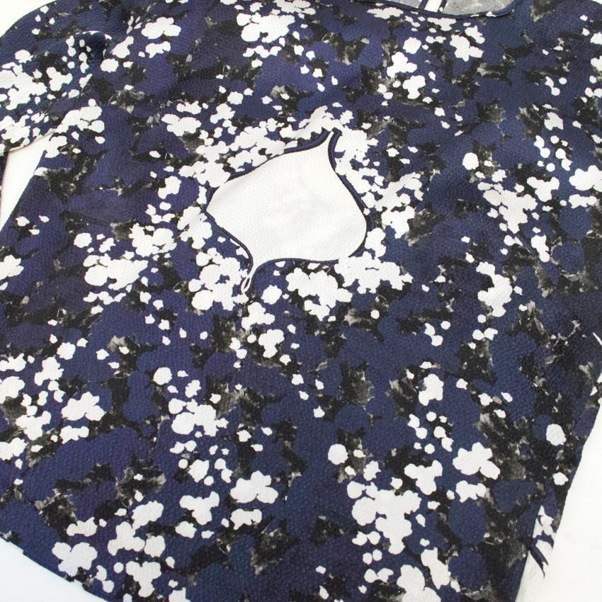 Michael Van Der Ham Printed Crepe Top