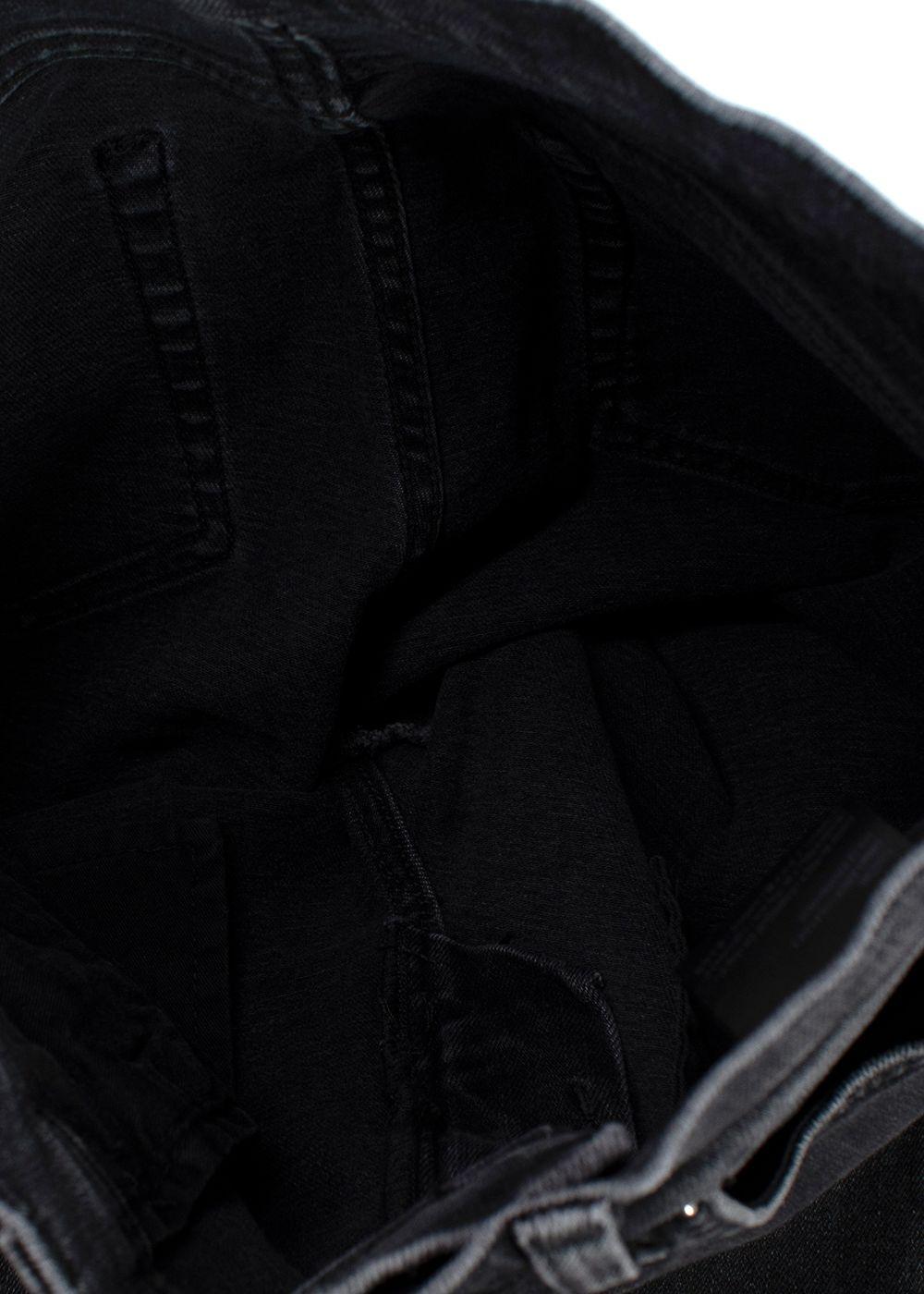 Toteme Washed Black Twisted Seam Jeans