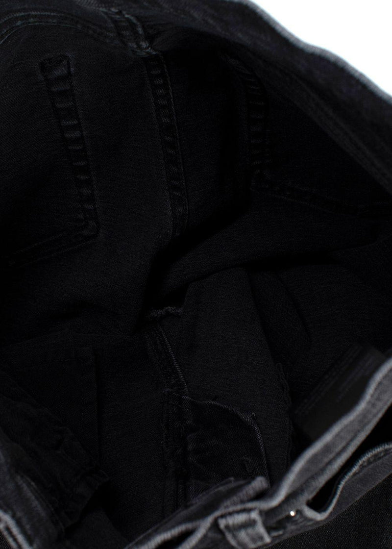 Toteme Washed Black Twisted Seam Jeans
