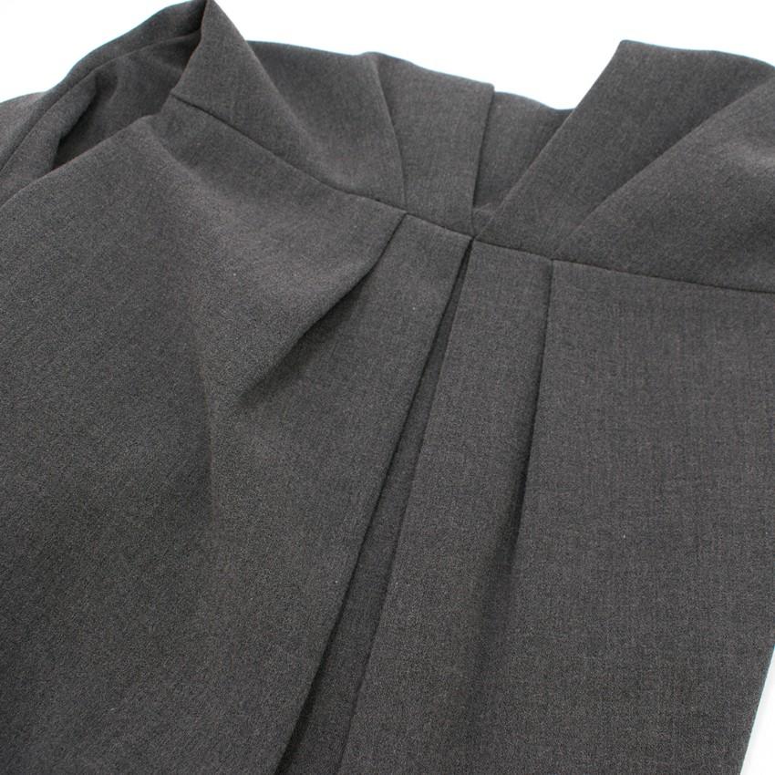Black Halo Grey Sabrina Midi Dress