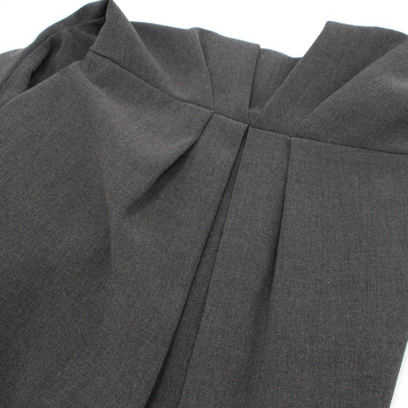 Black Halo Grey Sabrina Midi Dress