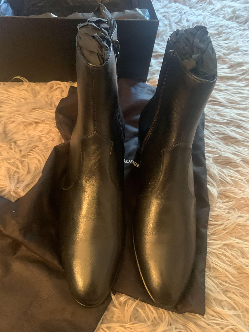 Black Leather Joey 45 Boots