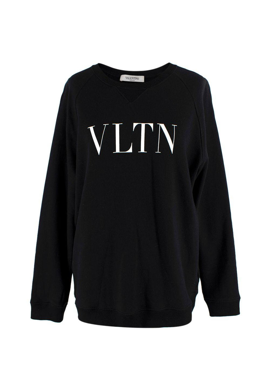 Valentino Black VLTN Crewneck Jumper