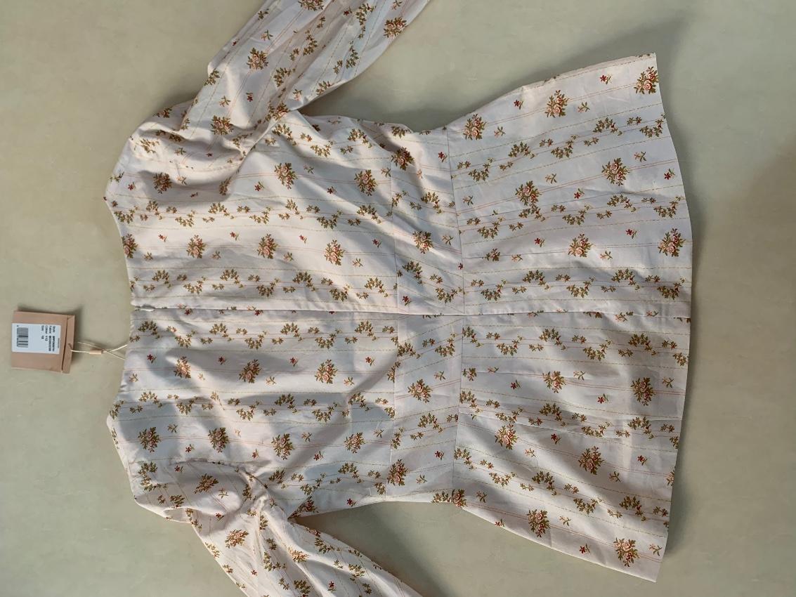 Brock Collection Ivory Floral Print Blouse