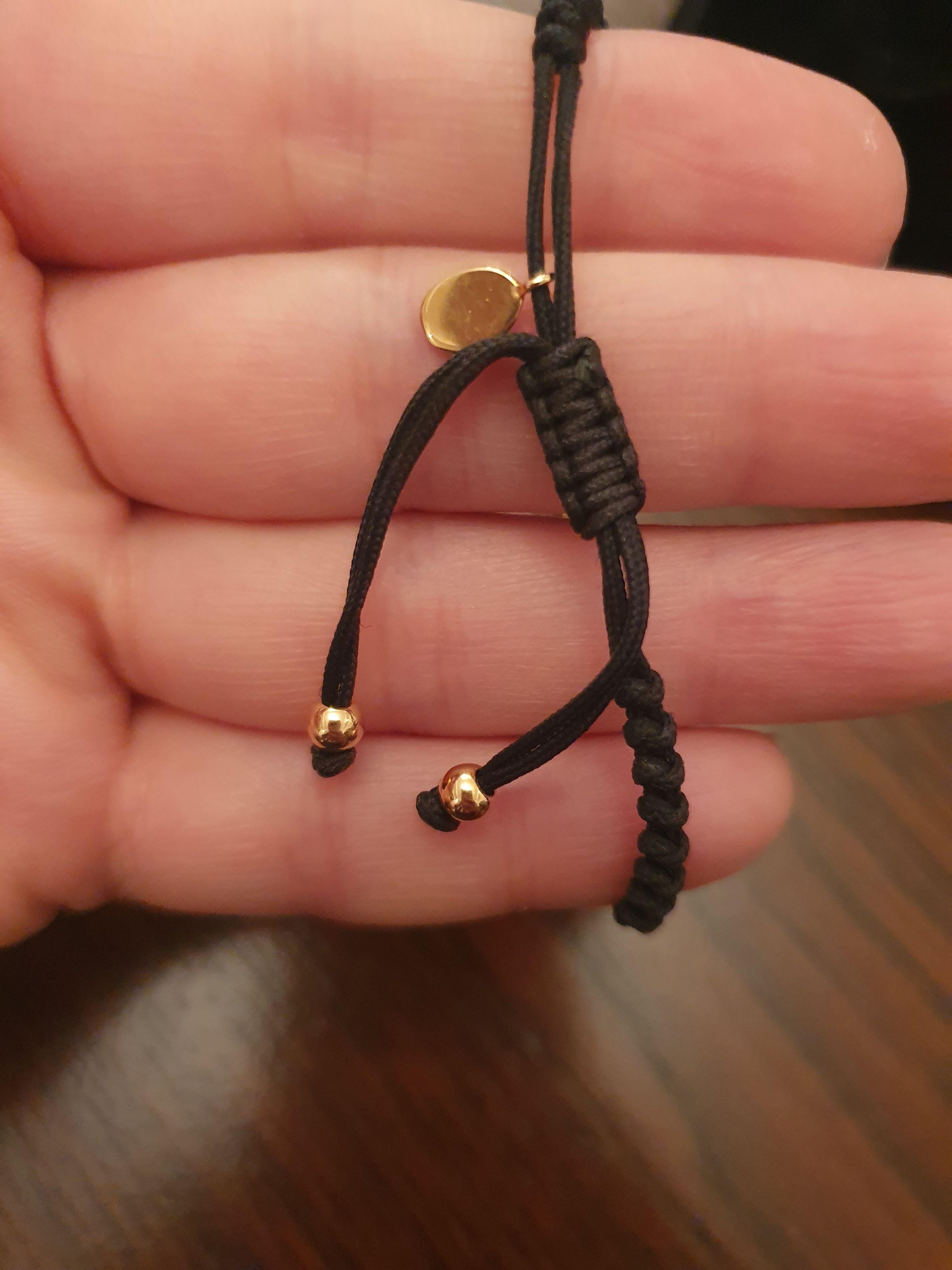 18ct gold & diamond skull rope bracelet
