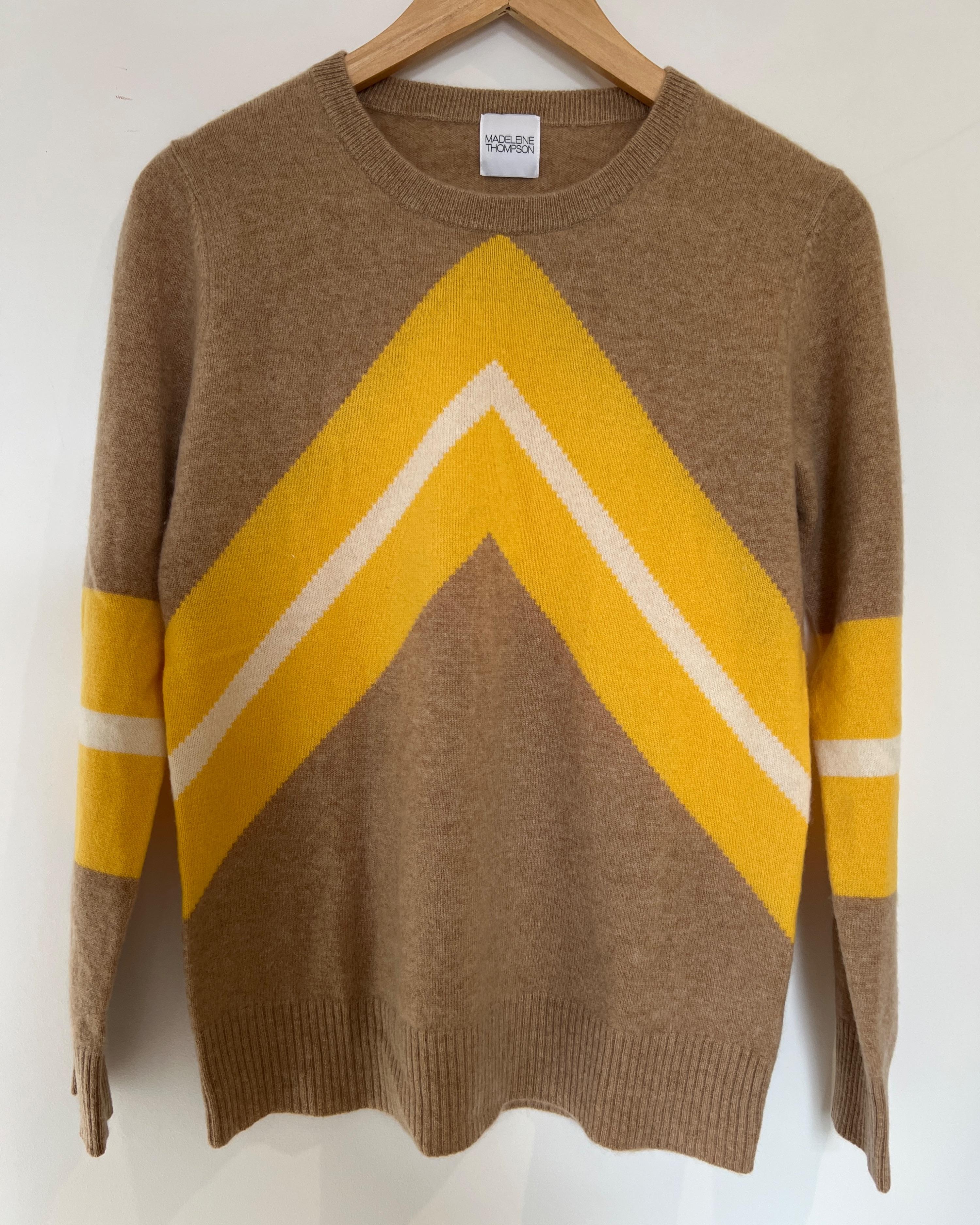 Madeline Thompson Chevron Cashmere Jumper