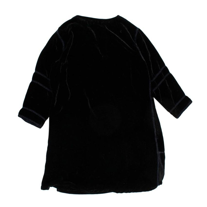 Caramel Delves Kaftan in Black Velvet