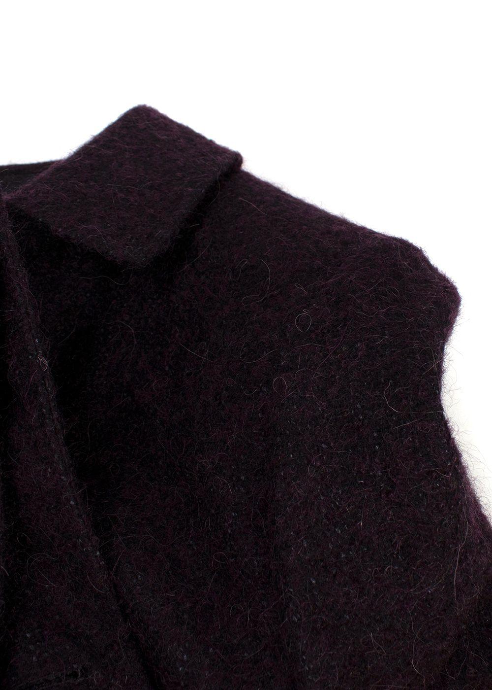 Canali Aubergine Kei Coat
