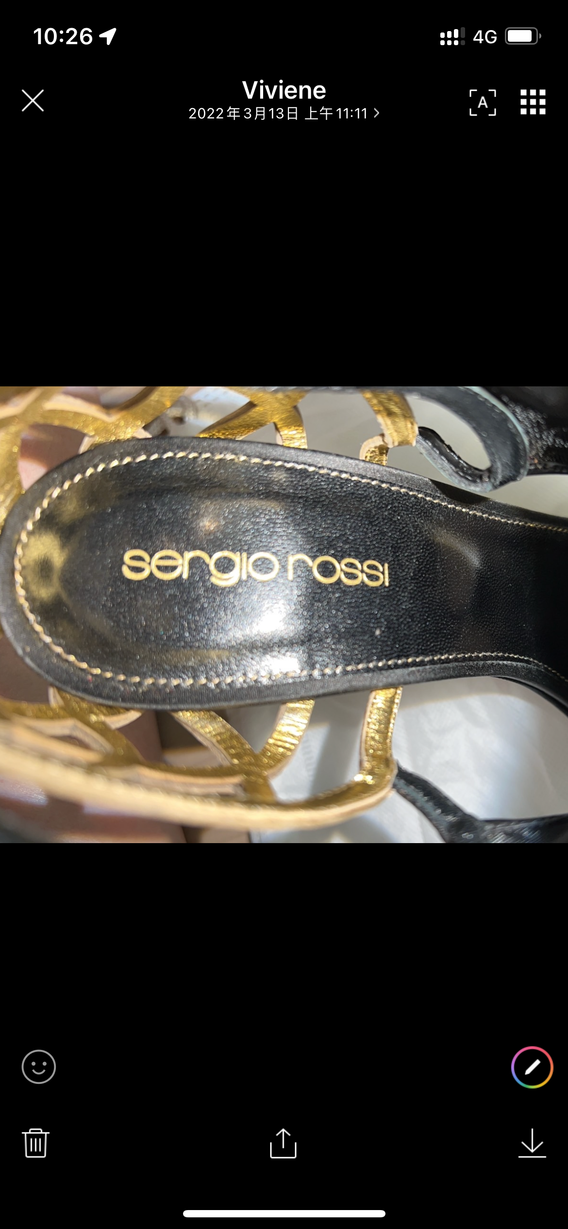 Black & Gold Fish Scale Heeled Sandals