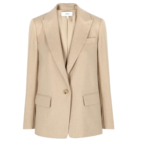 Vince Sand Single Breasted  Brushed Jersey Blazer