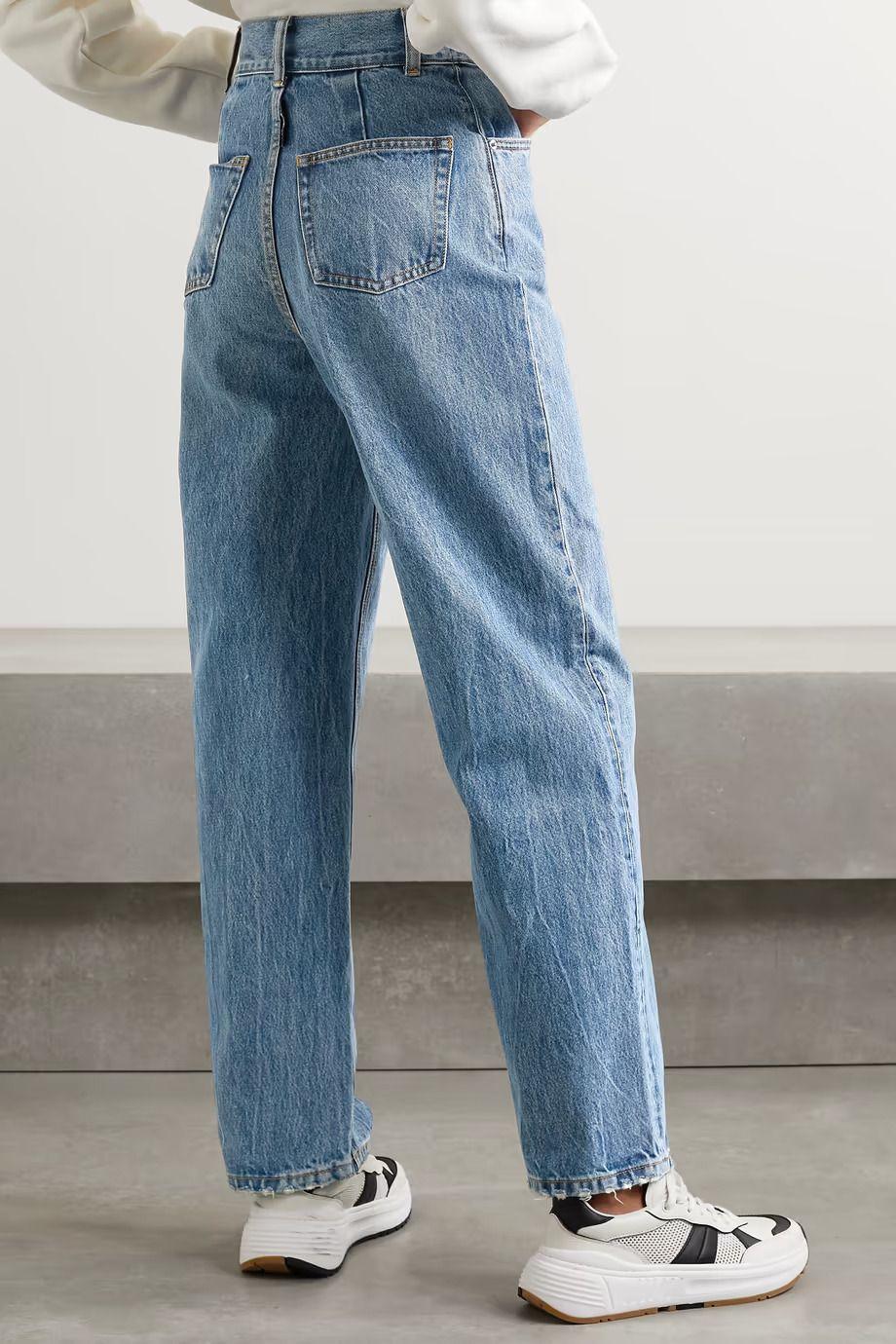 High Waist Belted Jeans