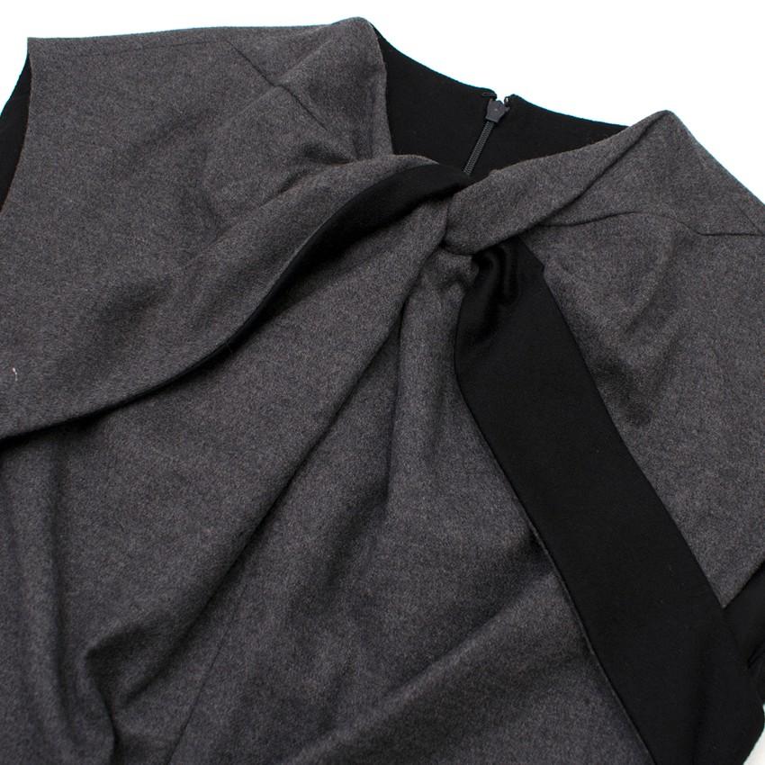 Gucci Grey Wool Tailored Dress