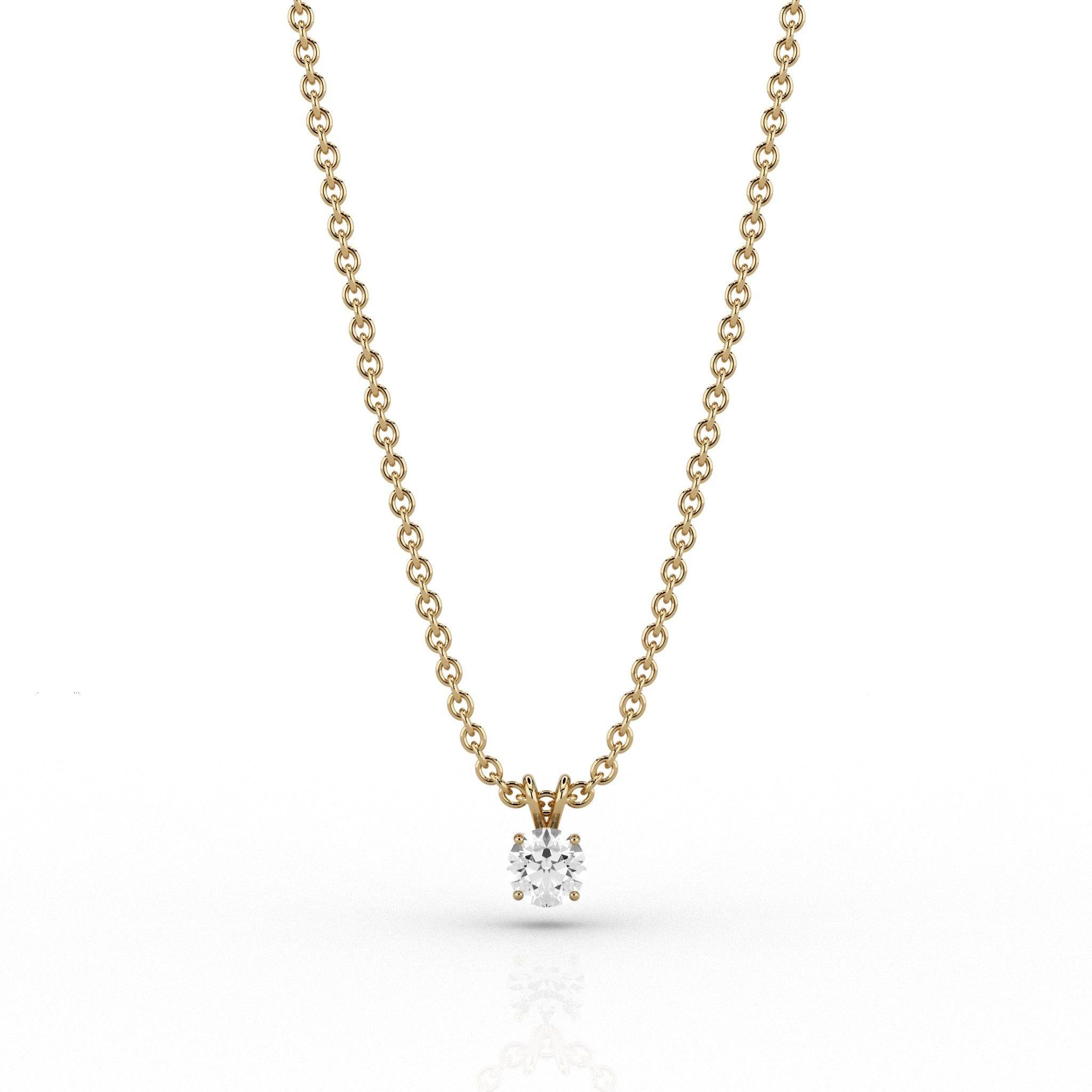 Skydiamonds Luna 0.18ct Pendant in 9ct Yellow Gold