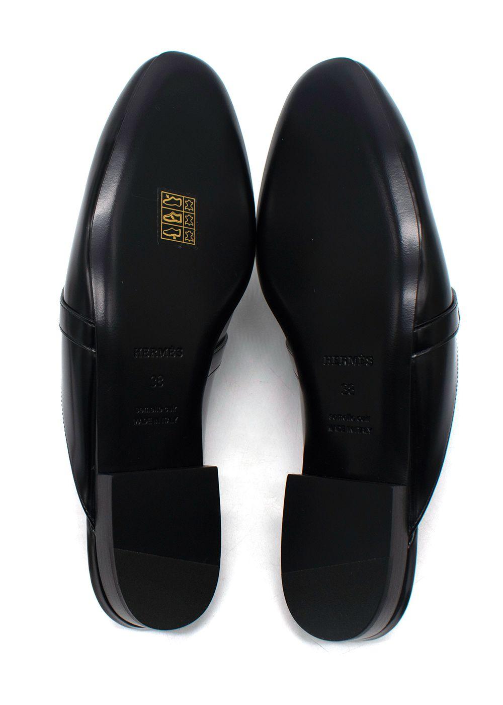 Hermes Noir Oz Mule