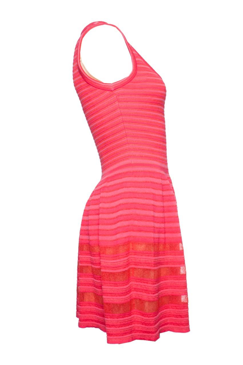 Missoni pink striped lurex dress