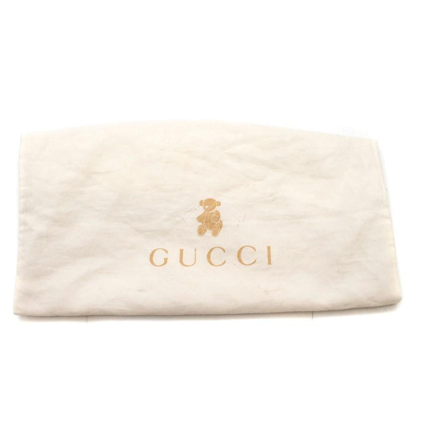 Gucci Girls' Red & Navy Striped Sandals