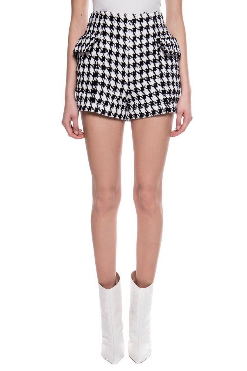 Balmain Houndstooth Jacquard Shorts